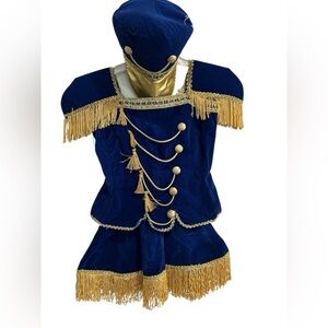 Competitor Adult Blue and Gold Military style Costume